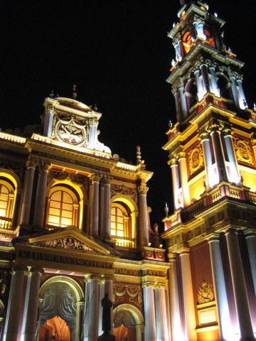 Salta's colorful Iglesia San Francisco.
