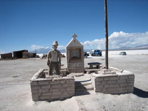 Salinas Grande.  All of this is made of salt.