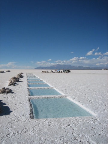 Salt ponds.