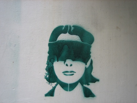Protest stencils.
