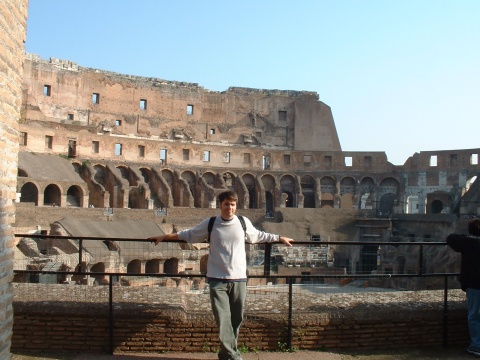 Matt in Colosseum.